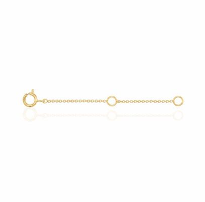 Gold Plated 925 Sterling Silver Bracelet and Necklace Chain Extender for Anniversary