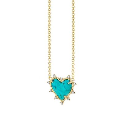 925 Sterling Silver Chain Jewelry Diamond And Turquoise Heart Twist Necklace No Pearl Chain