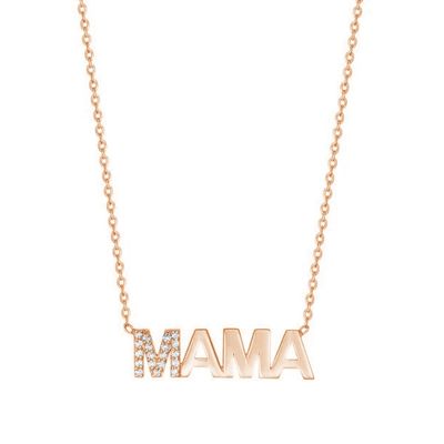 Engagement 2022 Unique MAMA 18K Gold Wholesales Mother's Days Gifts 925 Sterling Silver Necklace Jewelry
