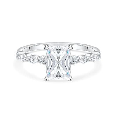 Vintage Handmade 18K Gold Baguette Cut Stone Engagement Ring Vintage Style for Women