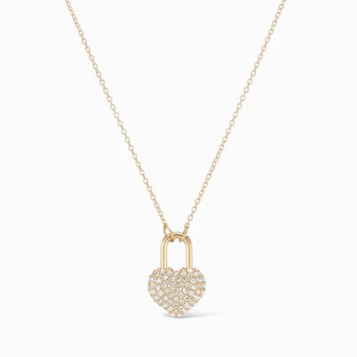Trendy Gold Plated 925 Sterling Silver Heart Locket Charm Pendant Necklace