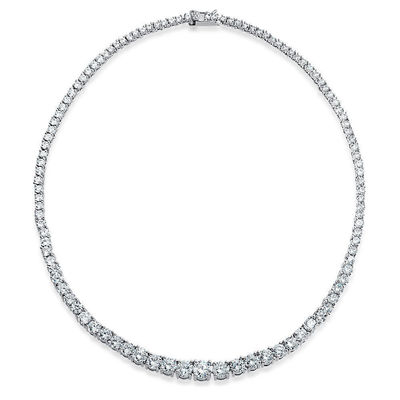 Iced Out Tennis Chain White Mix CZ Pong Setting Ice Necklace For Hip Hop Lovers
