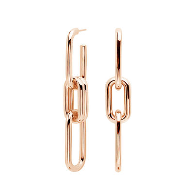 Gold Plated Silver Customized Logo Long Chain Drop Earrings For Women'S Shopping