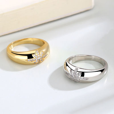 Unisex Alibaba-Online-Shopping Gold Plated Starburst Band Rings in Sterling Silver 925