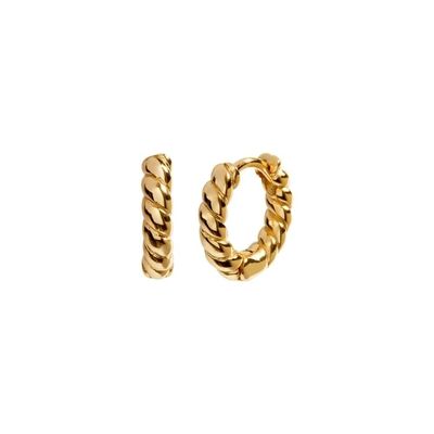 18K Gold Statement Hoop Earrings Statement 925 Sterling Silver Earrings