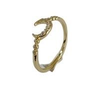 Men's Fine Sterling Silver 925 Custom Moon Ring with 14k 18k 24K Gold from Brazil 2022