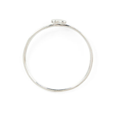 Delicate Plain Design Heart Ring Real 925 Sterling Silver 18K Gold Plated Tarnish Free