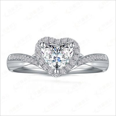 Heart Delicate Weeding Rings 925 Sterling Silver Jewelry for Women Fashion Accessories