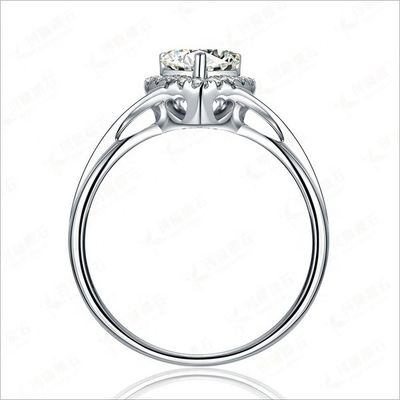 Heart Delicate Weeding Rings 925 Sterling Silver Jewelry for Women Fashion Accessories