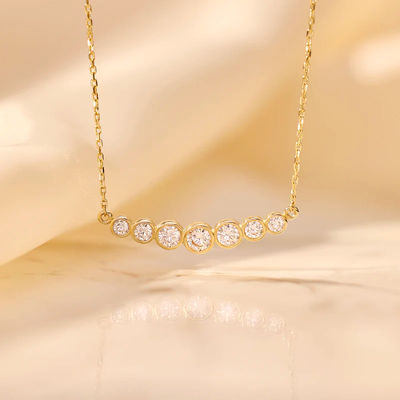 Minimalist 925 Sterling Silver Tennis Pendant Necklaces for Women Layer Stackable Necklaces