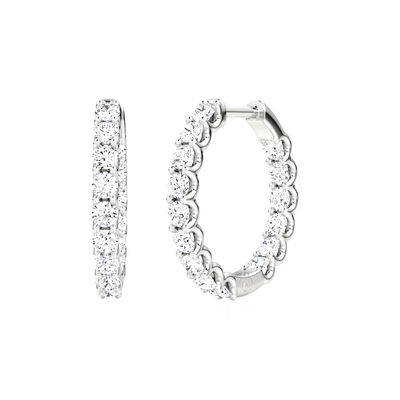925 Sterling Silver Fine Jewelry Hoop Earrings Perfect for Any Occasion
