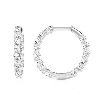 925 Sterling Silver Fine Jewelry Hoop Earrings Perfect for Any Occasion