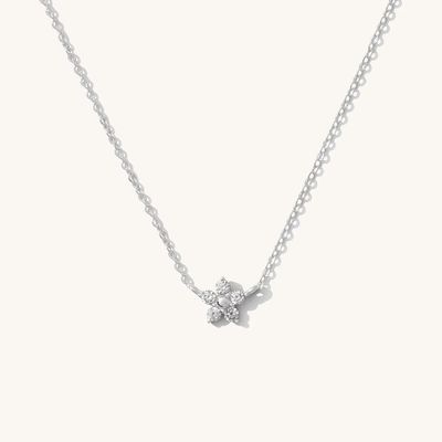 Women's OEM / ODM 925 Sterling Silver Necklace Without Main Stone