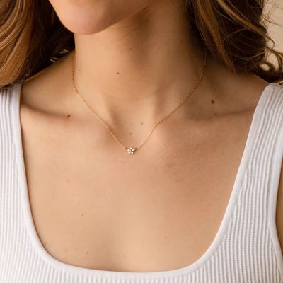 Women's OEM / ODM 925 Sterling Silver Necklace Without Main Stone