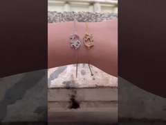 925 Sterling Silver Elephant Bracelet With Micro Insert Technology And White Diamond CZ