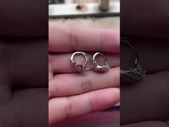 Rhodium Plated Unicorn Colorful Enamel Huggies Earrings For Teens Fashion Jewelry